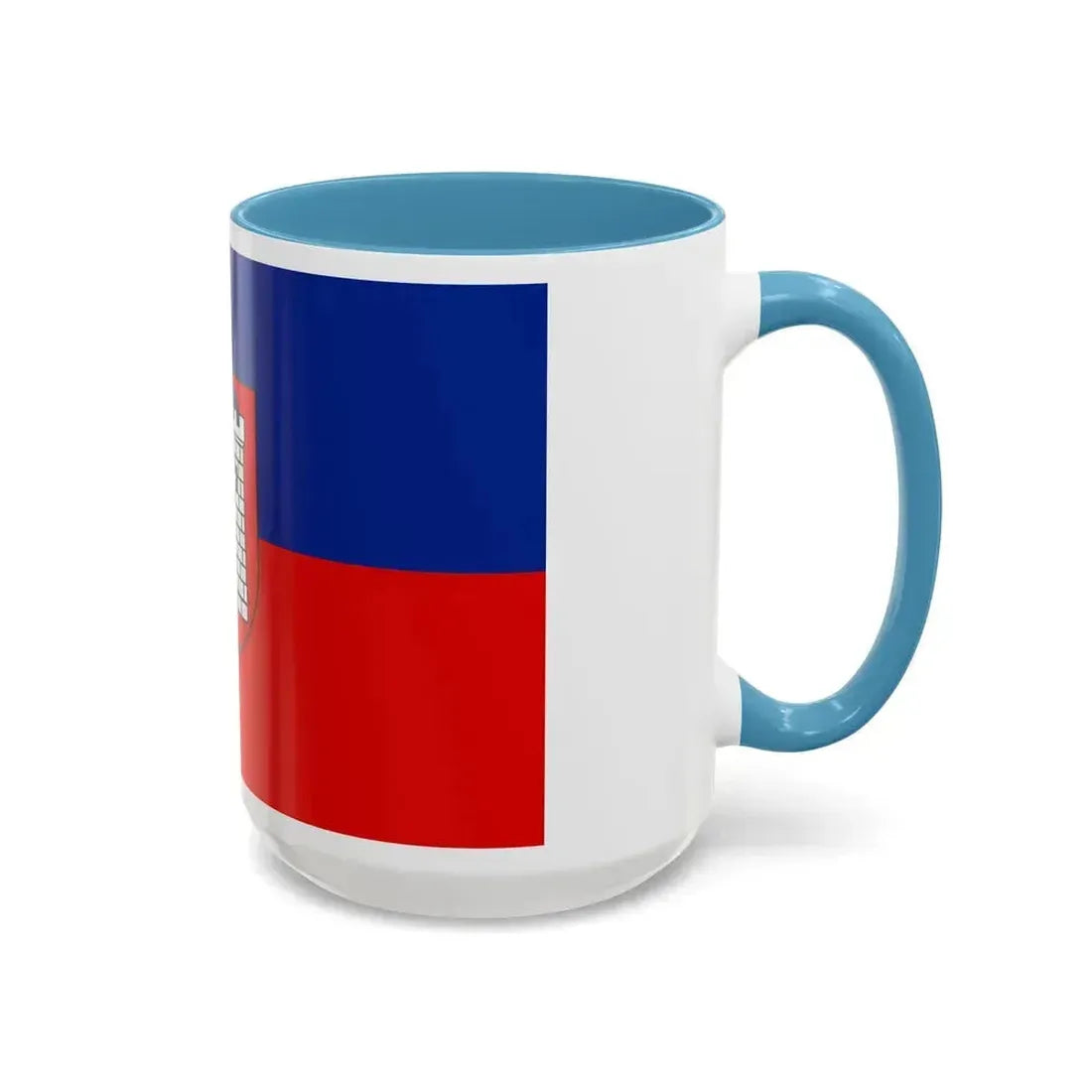 Flag of Gliwice Poland - Accent Coffee Mug - Go Mug Yourself