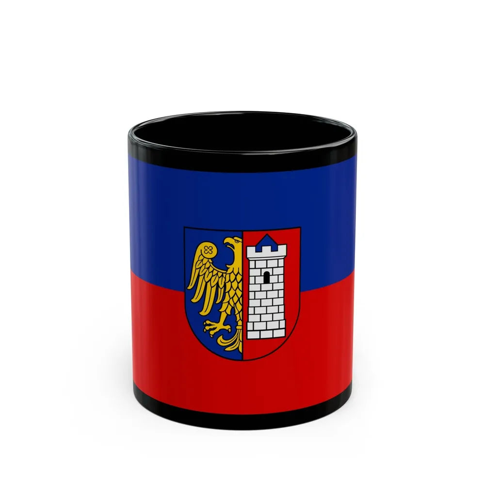 Flag of Gliwice Poland - Black Coffee Mug-11oz-Go Mug Yourself