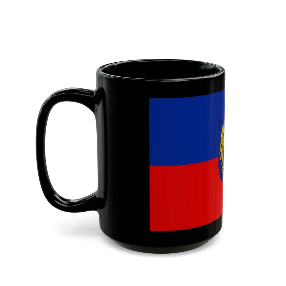 Flag of Gliwice Poland - Black Coffee Mug-Go Mug Yourself