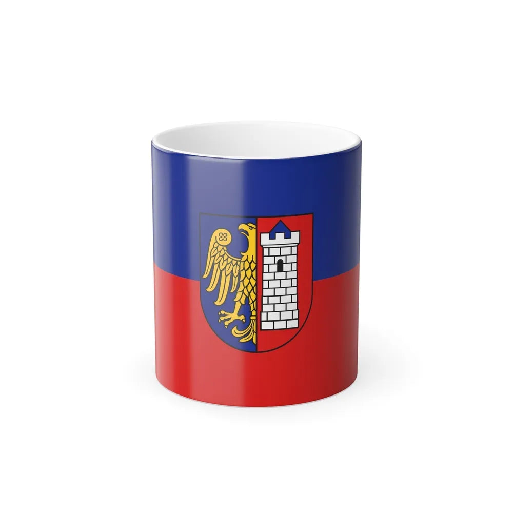 Flag of Gliwice Poland - Color Changing Coffee Mug-11oz-Go Mug Yourself