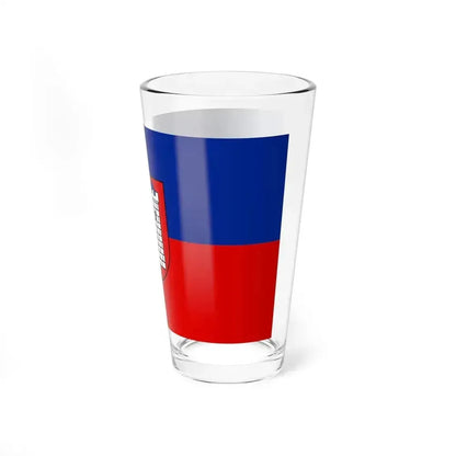 Flag of Gliwice Poland - Pint Glass 16oz - Go Mug Yourself