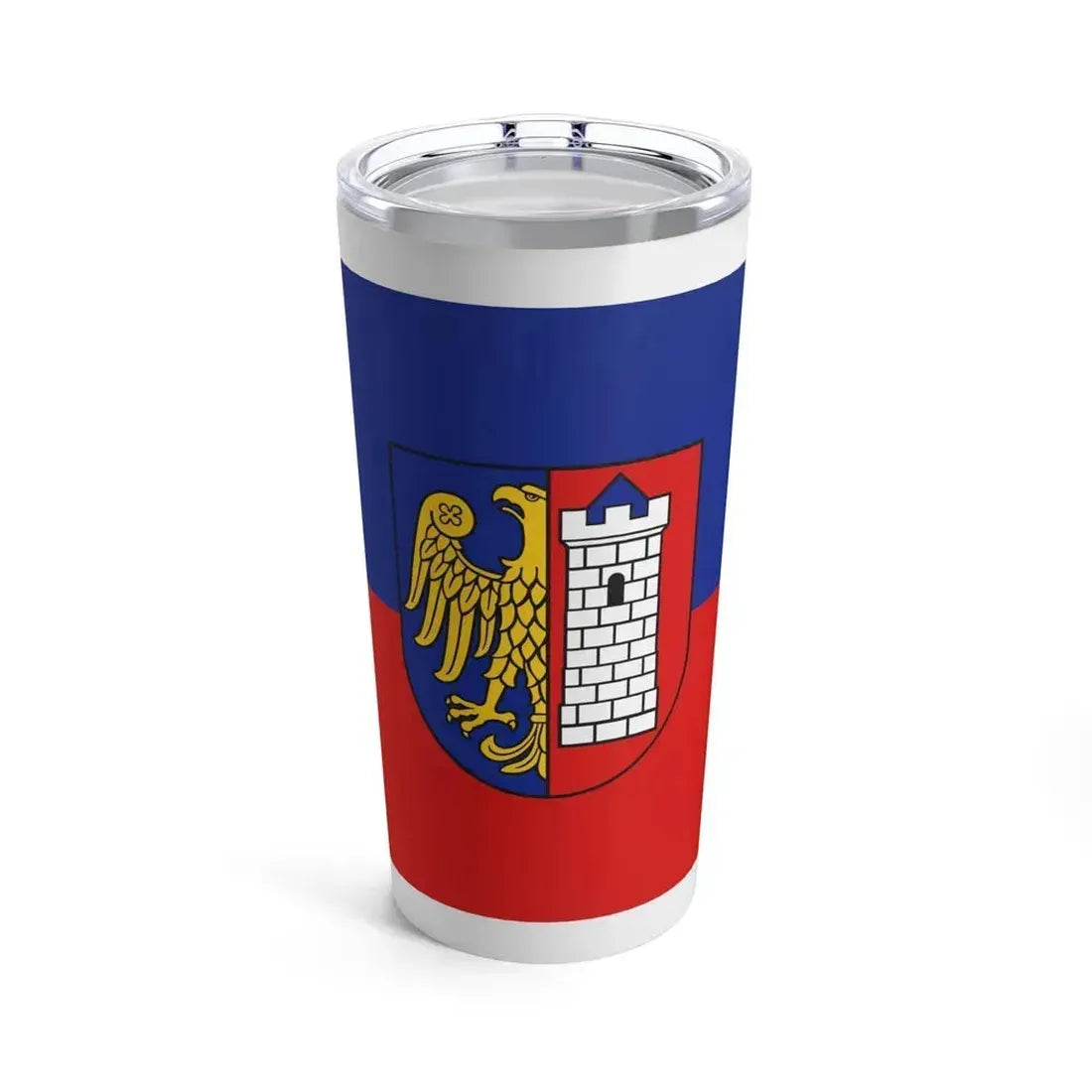 Flag of Gliwice Poland - Tumbler 20oz 20oz - Go Mug Yourself
