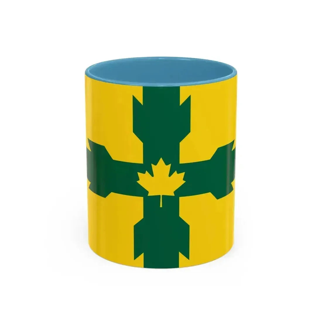 Flag of Gloucester Ontario Canada - Accent Coffee Mug 11oz Light Blue - Go Mug Yourself
