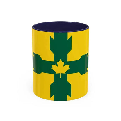 Flag of Gloucester Ontario Canada - Accent Coffee Mug 11oz Navy - Go Mug Yourself