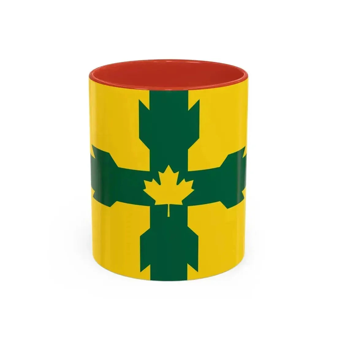 Flag of Gloucester Ontario Canada - Accent Coffee Mug 11oz Red - Go Mug Yourself