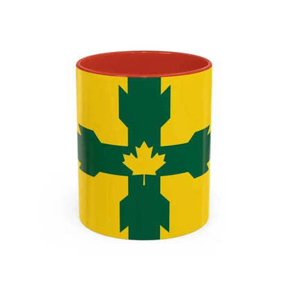 Flag of Gloucester Ontario Canada - Accent Coffee Mug 11oz Red - Go Mug Yourself