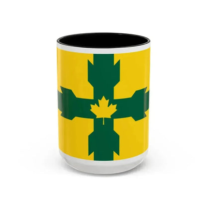 Flag of Gloucester Ontario Canada - Accent Coffee Mug 15oz Black - Go Mug Yourself