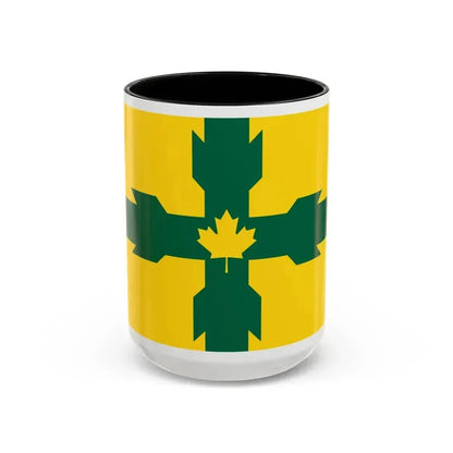 Flag of Gloucester Ontario Canada - Accent Coffee Mug 15oz Black - Go Mug Yourself