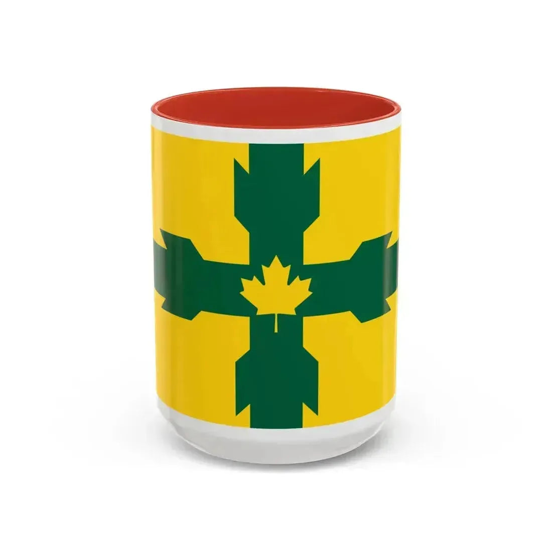 Flag of Gloucester Ontario Canada - Accent Coffee Mug 15oz Red - Go Mug Yourself