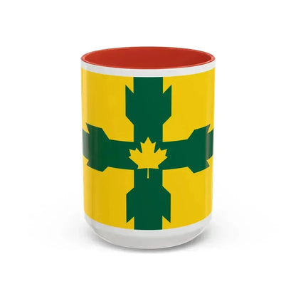 Flag of Gloucester Ontario Canada - Accent Coffee Mug 15oz Red - Go Mug Yourself