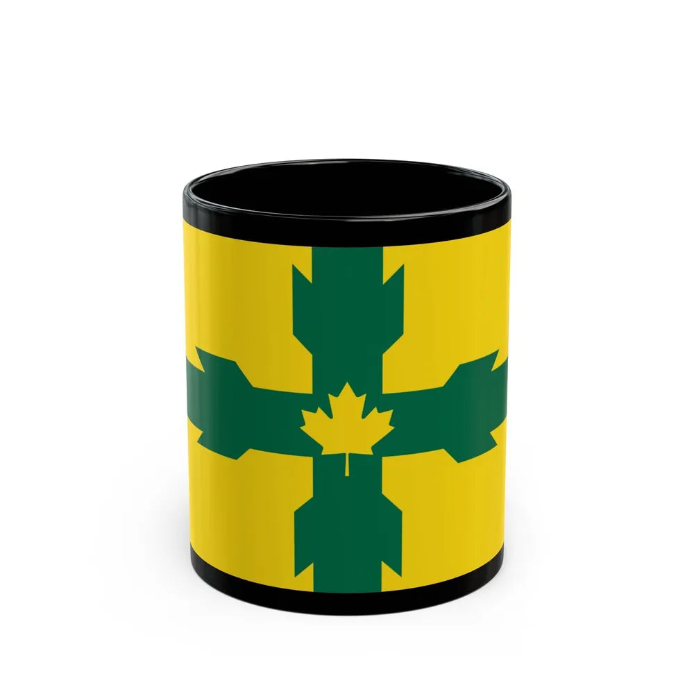 Flag of Gloucester Ontario Canada - Black Coffee Mug-11oz-Go Mug Yourself