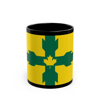 Flag of Gloucester Ontario Canada - Black Coffee Mug-11oz-Go Mug Yourself