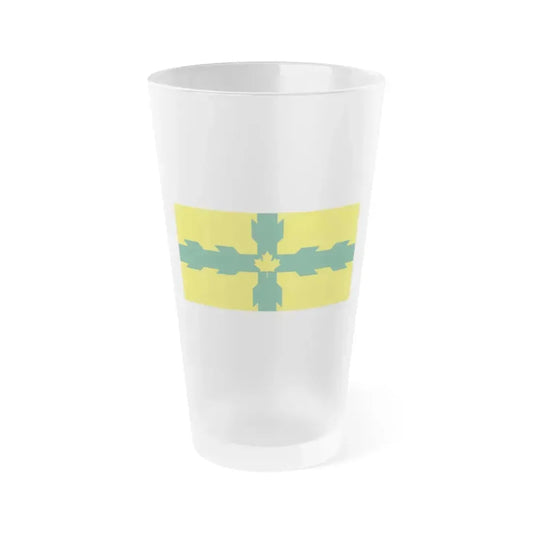 Flag of Gloucester Ontario Canada - Frosted Pint Glass 16oz 16oz Frosted - Go Mug Yourself
