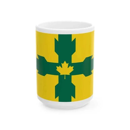 Flag of Gloucester Ontario (Canada) White Coffee Mug 15oz - Go Mug Yourself