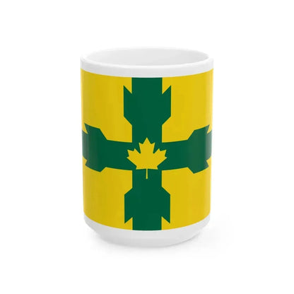 Flag of Gloucester Ontario Canada - White Coffee Mug - Go Mug Yourself