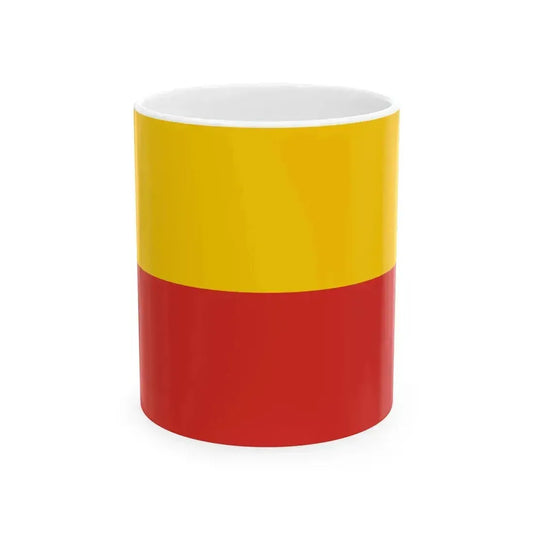Flag of Gmina Warsaw-Bielany 1995-2002 (Poland) White Coffee Mug 11oz - Go Mug Yourself
