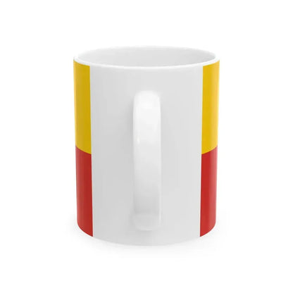 Flag of Gmina Warsaw-Bielany 1995-2002 (Poland) White Coffee Mug - Go Mug Yourself
