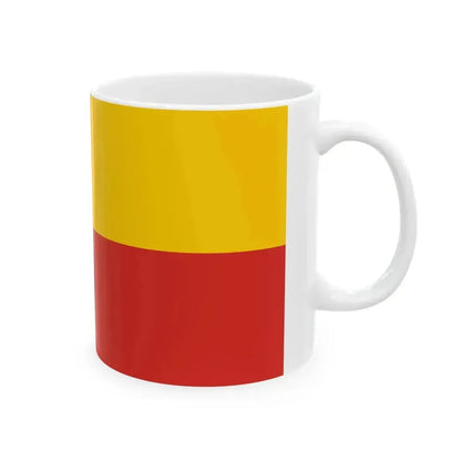 Flag of Gmina Warsaw-Bielany 1995-2002 (Poland) White Coffee Mug - Go Mug Yourself