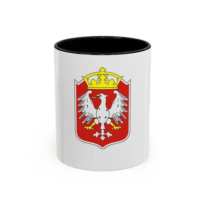 Flag of Gniezno Poland - Accent Coffee Mug 11oz Black - Go Mug Yourself