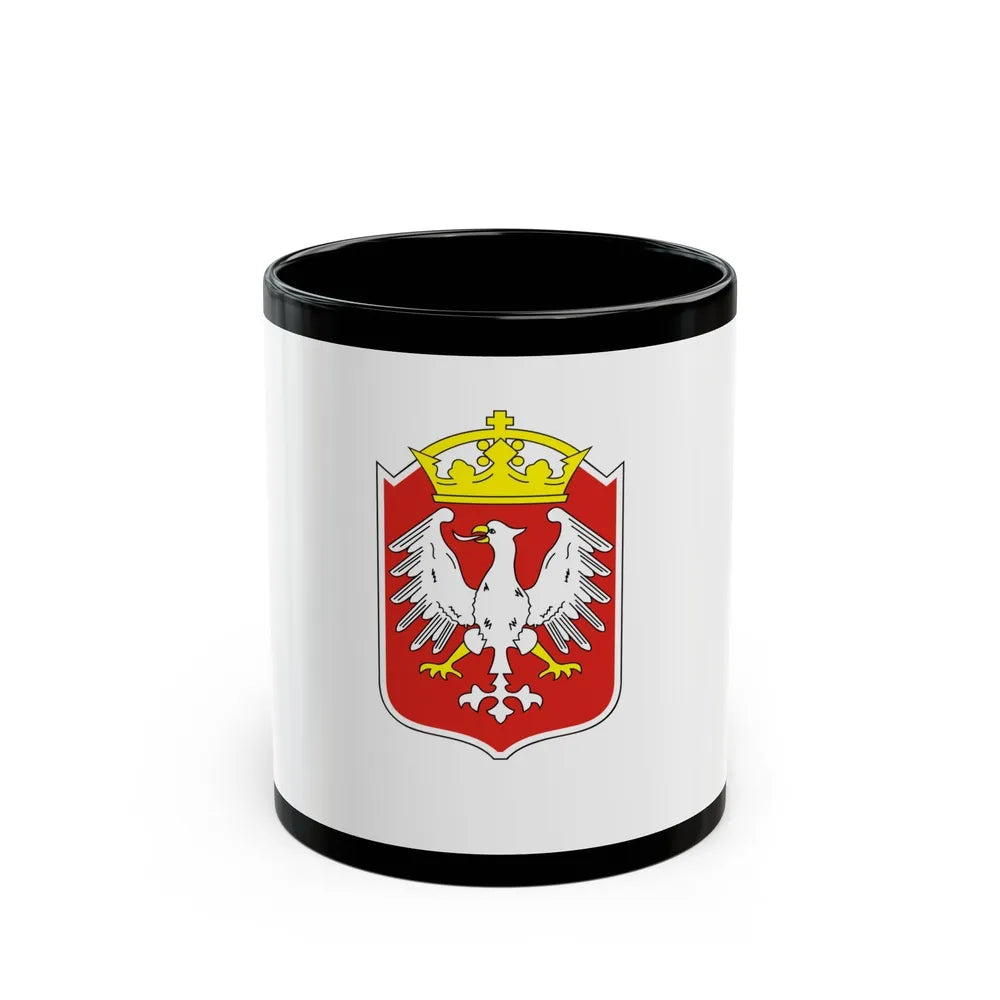 Flag of Gniezno Poland - Black Coffee Mug-11oz-Go Mug Yourself