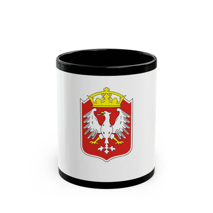 Flag of Gniezno Poland - Black Coffee Mug-11oz-Go Mug Yourself