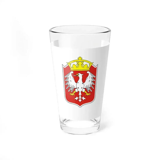 Flag of Gniezno Poland - Pint Glass 16oz 16oz - Go Mug Yourself