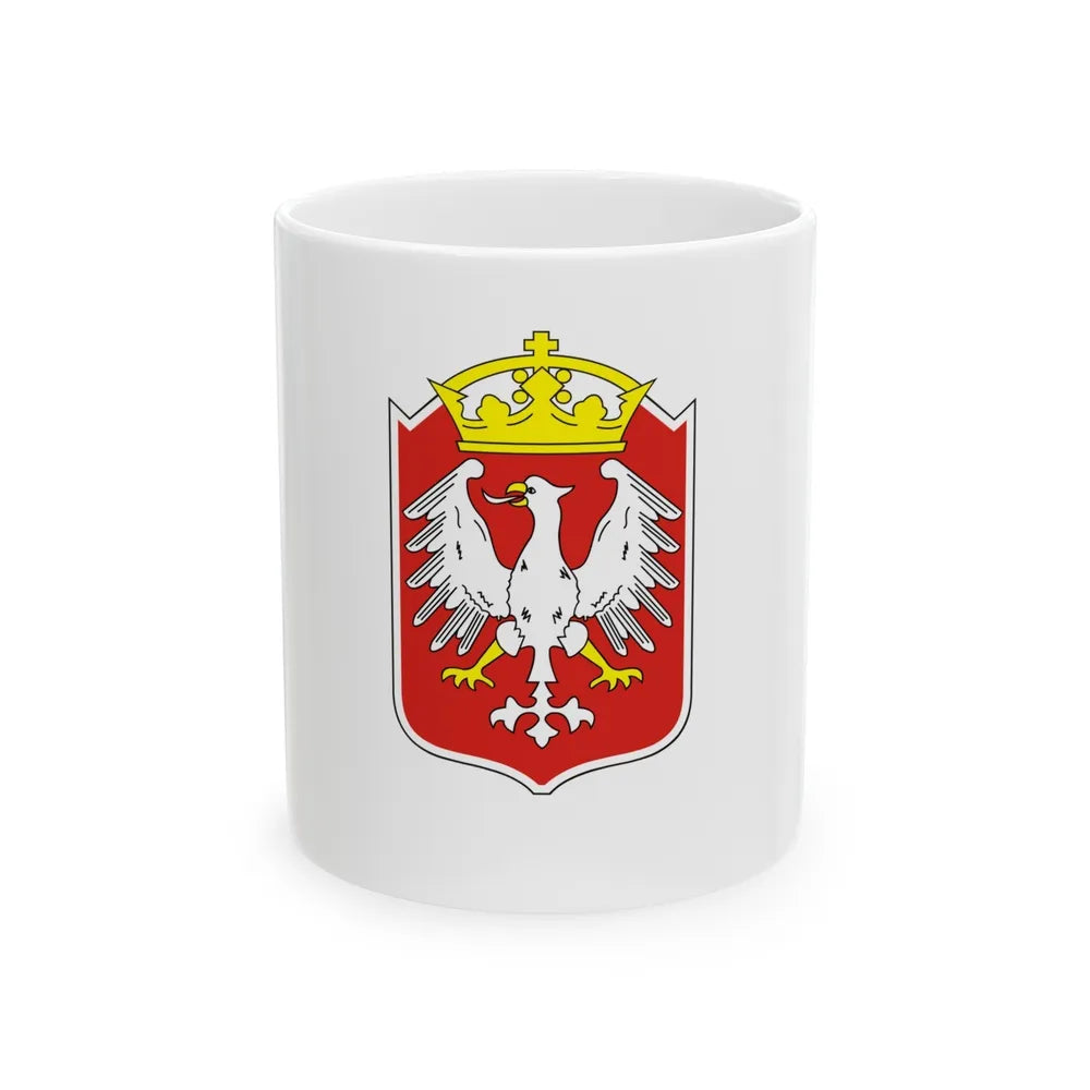 Flag of Gniezno Poland - White Coffee Mug-11oz-Go Mug Yourself