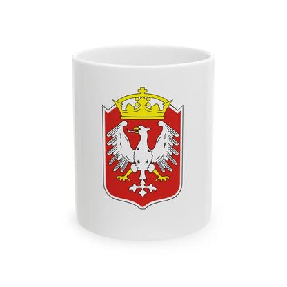 Flag of Gniezno Poland - White Coffee Mug-11oz-Go Mug Yourself