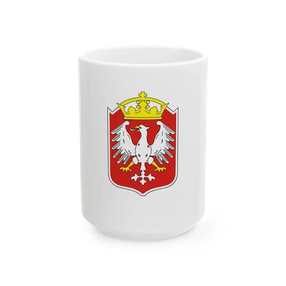 Flag of Gniezno Poland - White Coffee Mug 15oz - Go Mug Yourself