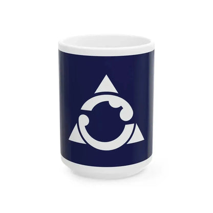 Flag of Gobo Wakayama (Japan) White Coffee Mug 15oz - Go Mug Yourself