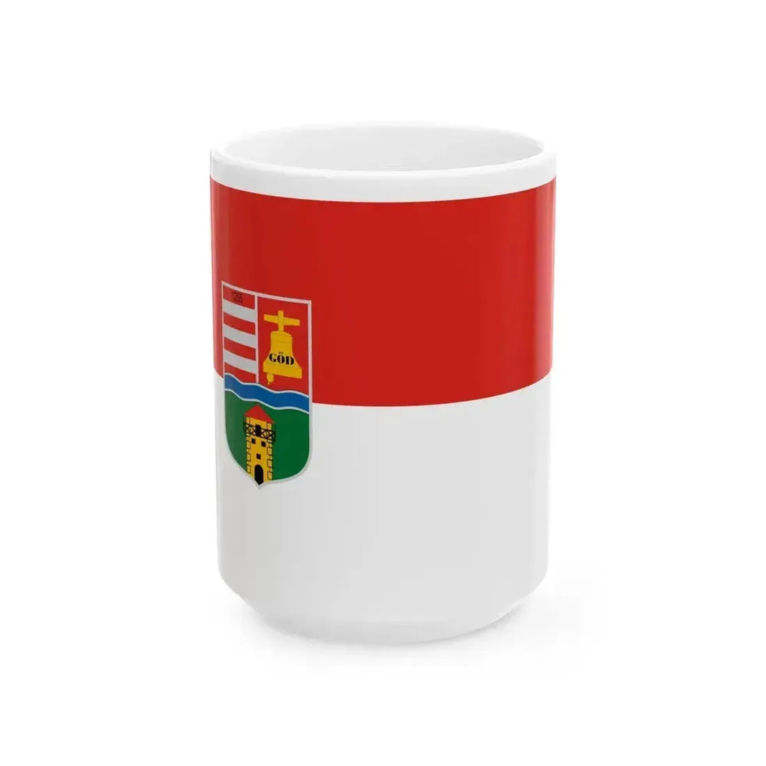 Flag of God (Hungary) White Coffee Mug 15oz - Go Mug Yourself