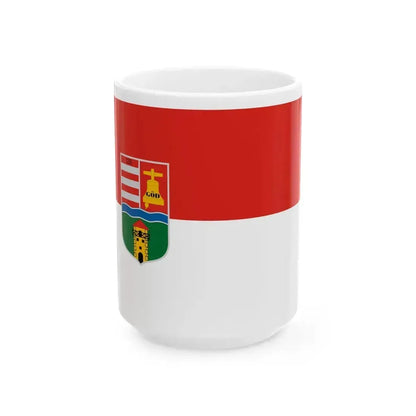Flag of God (Hungary) White Coffee Mug 15oz - Go Mug Yourself