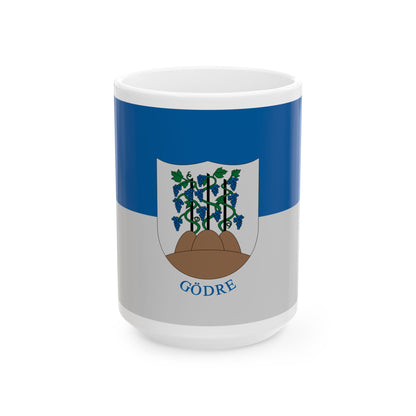Flag of Godre (Hungary) White Coffee Mug-15oz-Go Mug Yourself
