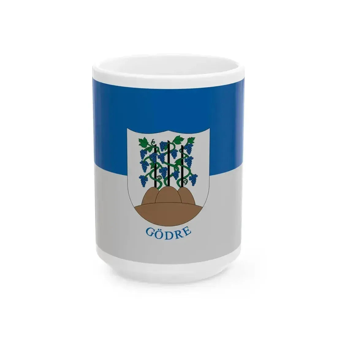 Flag of Godre (Hungary) White Coffee Mug 15oz - Go Mug Yourself