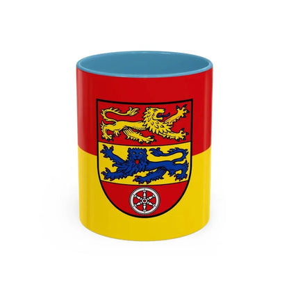 Flag of Goettingen Germany - Accent Coffee Mug 11oz Light Blue - Go Mug Yourself