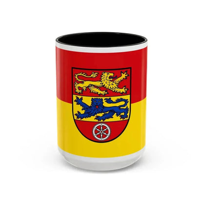 Flag of Goettingen Germany - Accent Coffee Mug 15oz Black - Go Mug Yourself