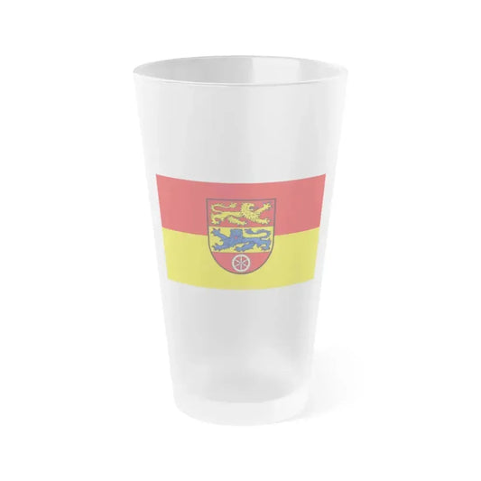 Flag of Goettingen Germany - Frosted Pint Glass 16oz 16oz Frosted - Go Mug Yourself