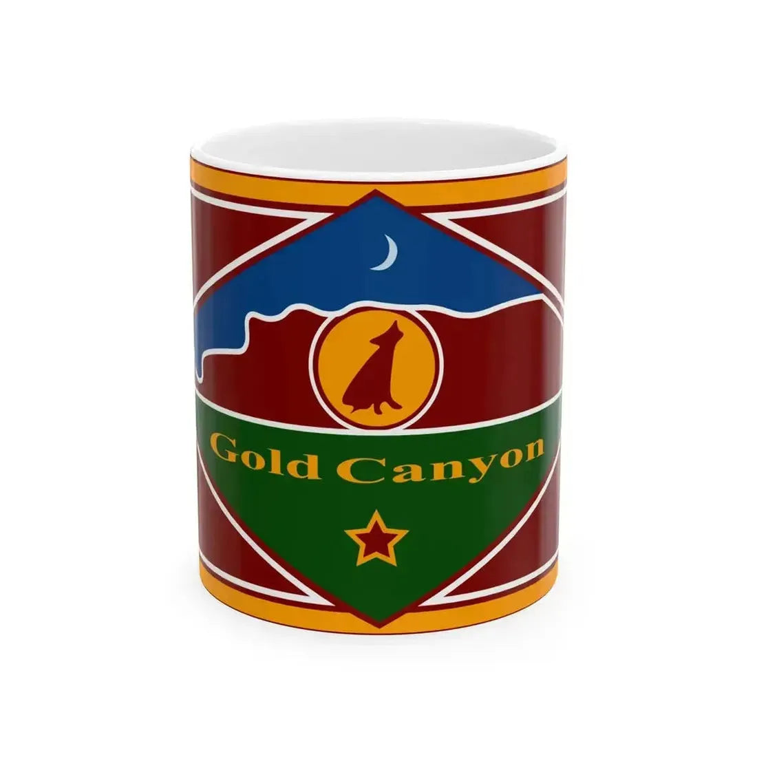 Flag of Gold Canyon Arizona (United States) White Coffee Mug 11oz - Go Mug Yourself