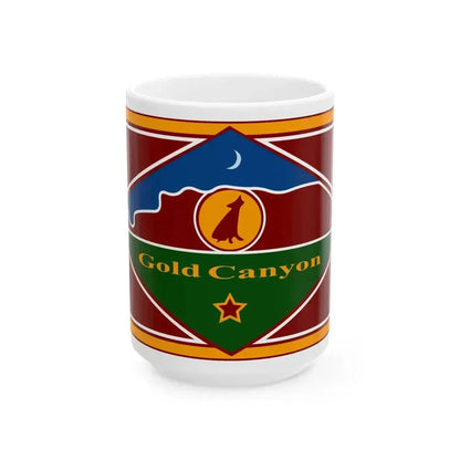 Flag of Gold Canyon Arizona (United States) White Coffee Mug 15oz - Go Mug Yourself