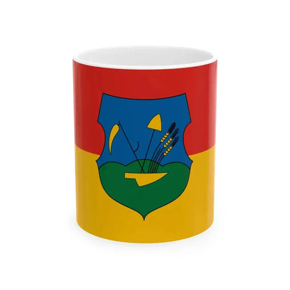 Flag of Gomba (Hungary) White Coffee Mug 11oz - Go Mug Yourself