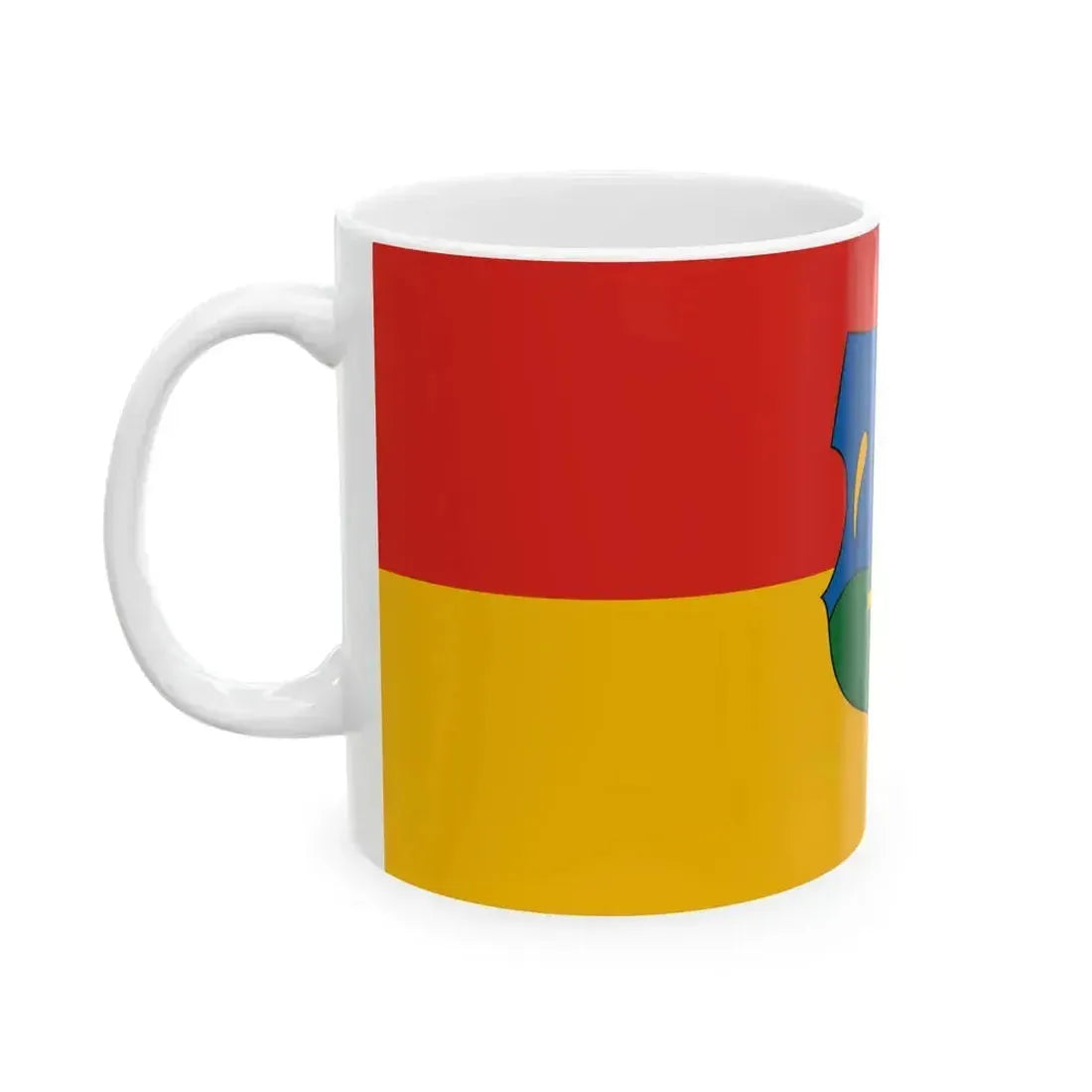 Flag of Gomba (Hungary) White Coffee Mug - Go Mug Yourself