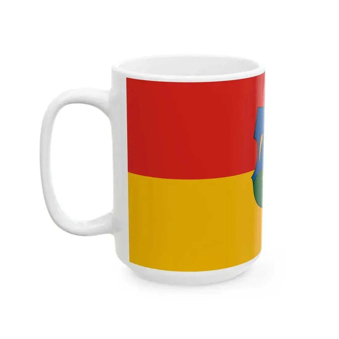 Flag of Gomba (Hungary) White Coffee Mug - Go Mug Yourself