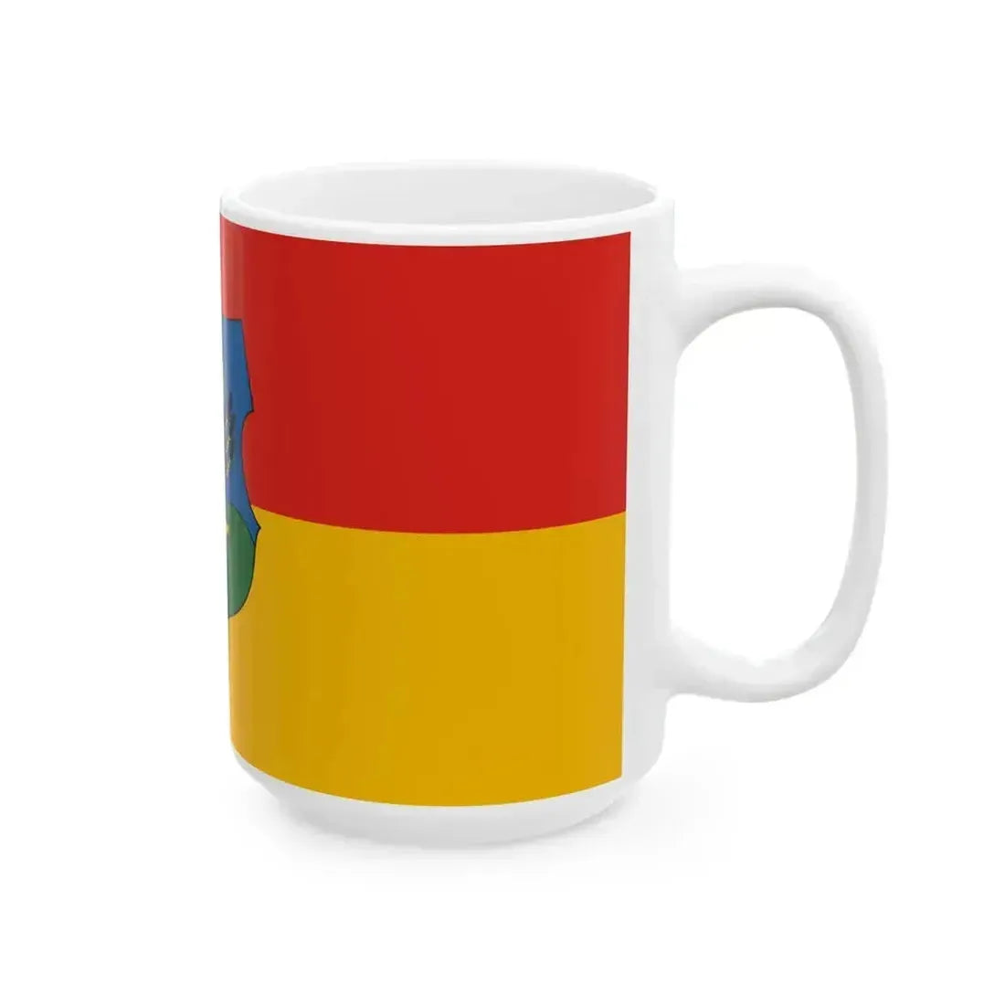 Flag of Gomba (Hungary) White Coffee Mug - Go Mug Yourself