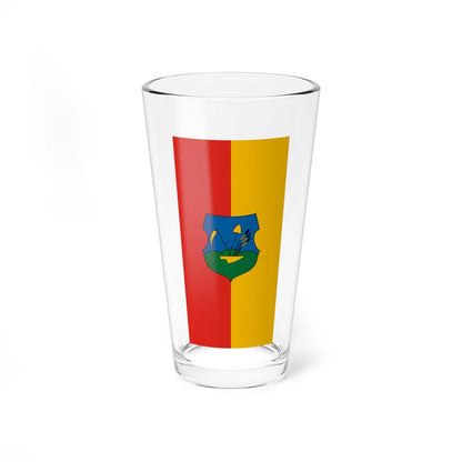 Flag of Gomba vertical (Hungary) Pint Glass 16oz 16oz - Go Mug Yourself