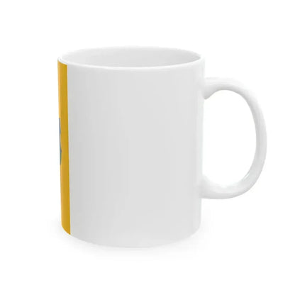 Flag of Gomba vertical (Hungary) White Coffee Mug - Go Mug Yourself