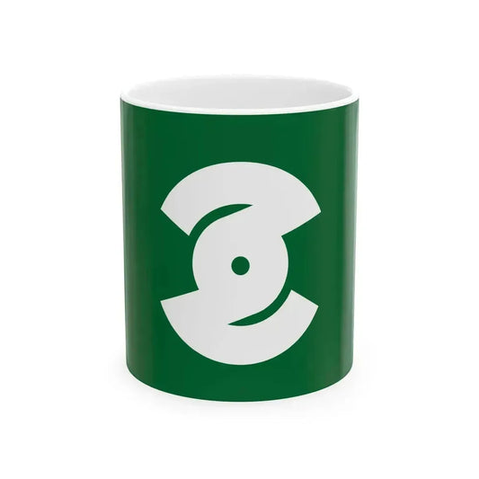 Flag of Gonohe Aomori (Japan) White Coffee Mug 11oz - Go Mug Yourself