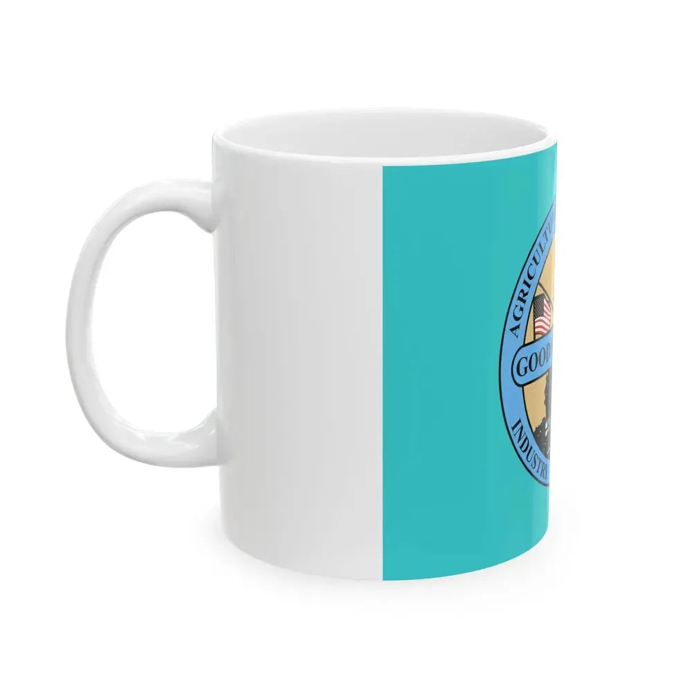 Flag of Goodhue County Minnesota (United States) White Coffee Mug - Go Mug Yourself