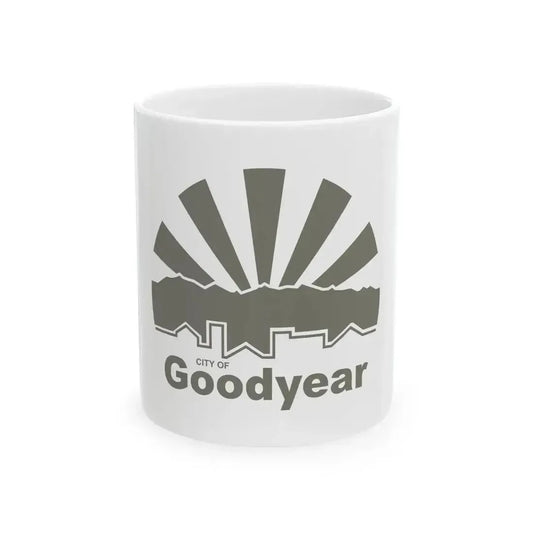 Flag of Goodyear Arizona (United States) White Coffee Mug 11oz - Go Mug Yourself
