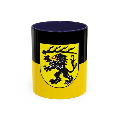 Flag of Goppingen Germany - Accent Coffee Mug 11oz Navy - Go Mug Yourself