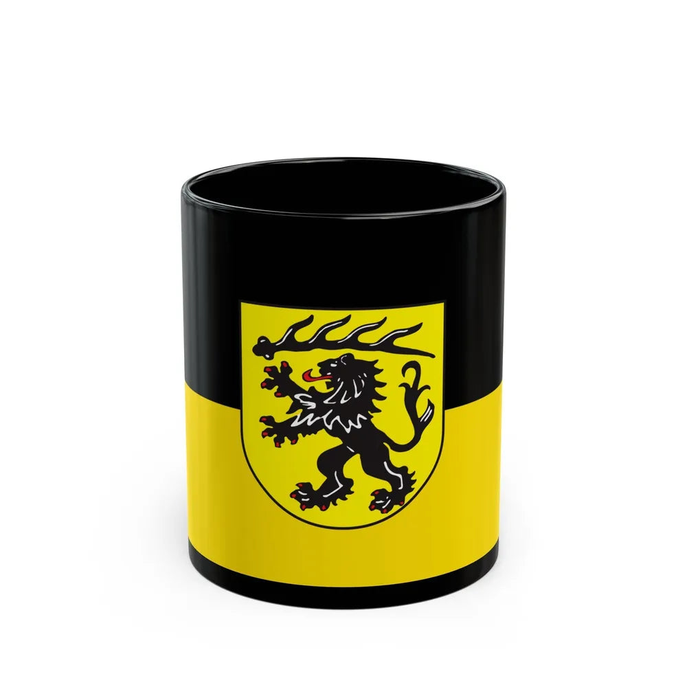 Flag of Goppingen Germany - Black Coffee Mug-11oz-Go Mug Yourself